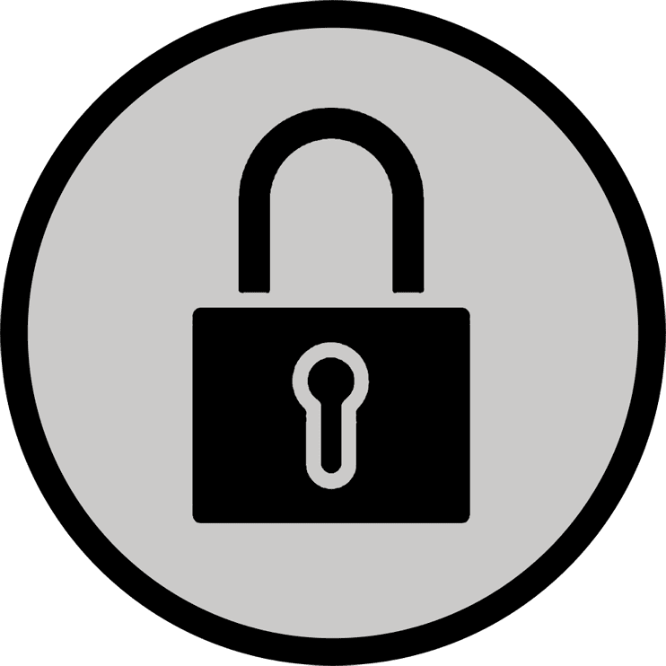 padlock icon simple design lock