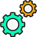 gear icon png outline style configuration symbol
