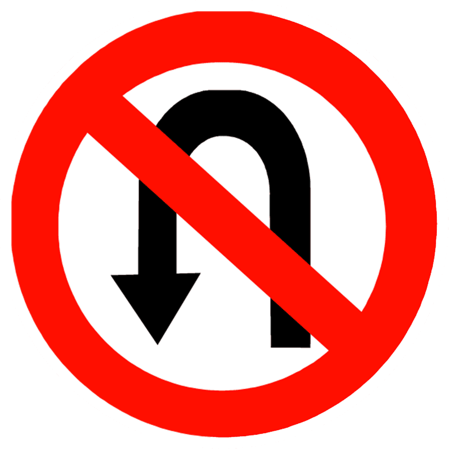 u turn traffic sign, graphy regulatory sign, no u turn syndrome, no left u turn, no right u turn/13