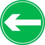 left arrow, road sign, traffic sign, left turn traffic sign, left turn symbol/14