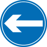 turn left, left arrow, road sign, traffic sign, left turn symbol/16