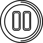 flat simple style png pause button symbol icon