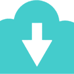 download icon png, arrow down download icon, flat download symbol, colorful, transparent, png