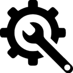 gear icon png black settings symbol transparent