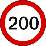 warning sign, speed limit, speed limit icon, speed limit symbol, speed limit 200/20