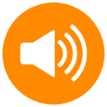 sound on off icon png yellow white style