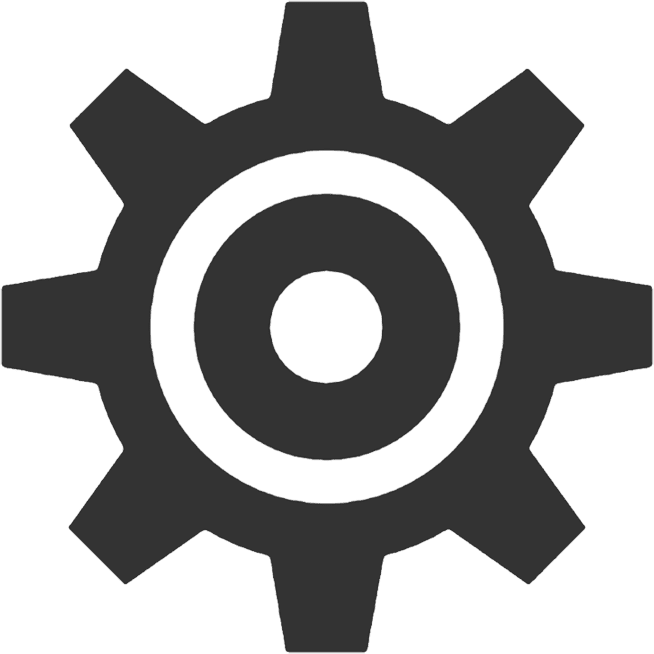 settings icon png flat design gear symbol for apps