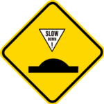 speed bump, traffic sign, road speed bump, warning sign, speed bump sign/4