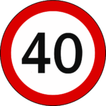 speed sign, traffic sign, kilometer per hour speed limit, limit, 40, warning sign, speed limit traffic sign/4