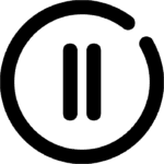 pause icon png black color media symbol