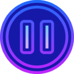 pause button icon png gradient style