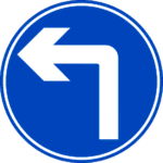 road sign, traffic sign, left turn traffic sign, left turn symbol/8