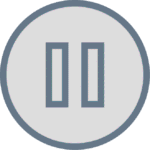 simple design pause button png icon