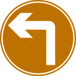 turn left, left arrow, road sign, traffic sign, left turn traffic sign, left turn symbol/9