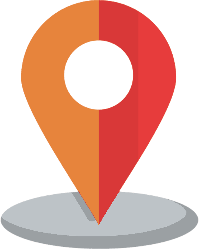 gradient map pin icon png, location icon png, stylish map pin icon, transparent background, png