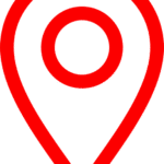 map pin icon png, location icon red, red, simple map pin icon