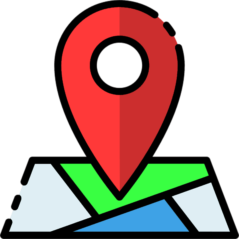 map pin icon, location icon, colorful map pin icon, colorful location icon