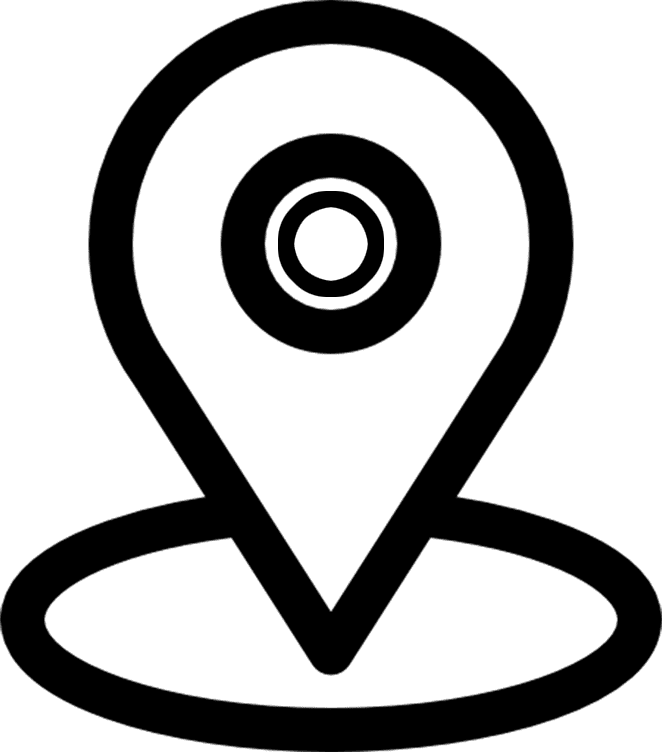 black outline map pin icon png, location symbol outline style, location, map pin
