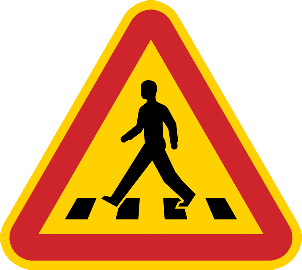 pedestrian crossing symbol, crossing traffic sign, road icon, transparent marker, crossing ban graphic