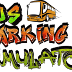 bus parking game ui png, game interface button, parking symbol icon, bus game control, transparent game ui element, bus parking simulator text png, text